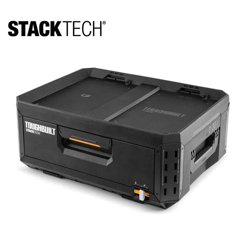 TOUGHBUILT（タフビルト）STACK TECH(スタックテック) 　1段引き出しツールボックス, ブラック, TB-B1-D-30-1
