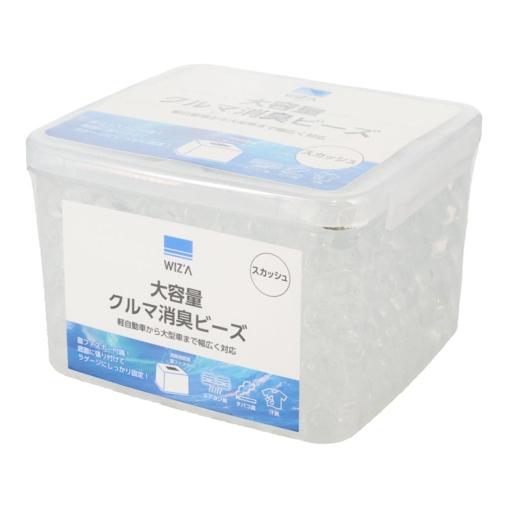 WIZ'A ウィザ　大容量クルマ消臭ビーズ　スカッシュ, スカッシュ, 1kg