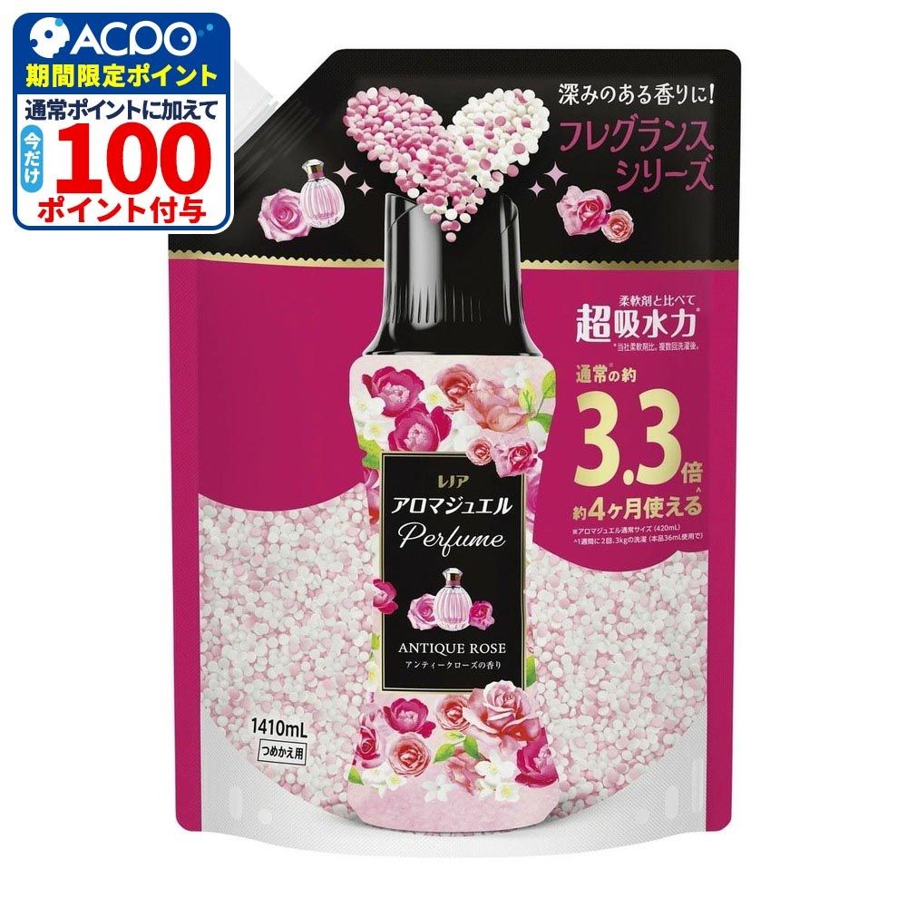 レノア　ハピネス　アロマジュエル　アンティークローズ＆フローラルの香り　つめかえ用　超特大　１４１０ｍｌ, アンティークローズ, 1410ml