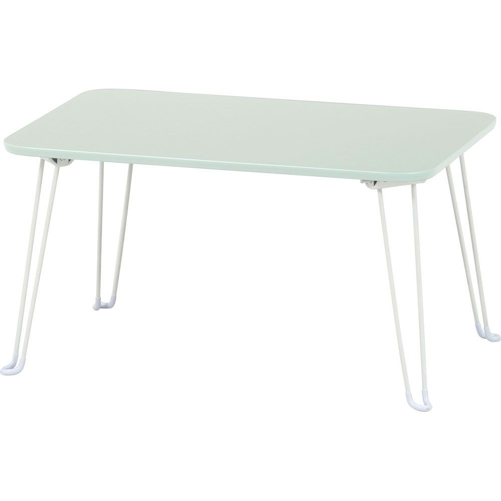 不二貿易 くすみカラーテーブル　クレール　６０４０　グリーン【メーカー直送・代引不可】, グリーン, 幅600mm&times;奥行400mm&times;高さ320mm