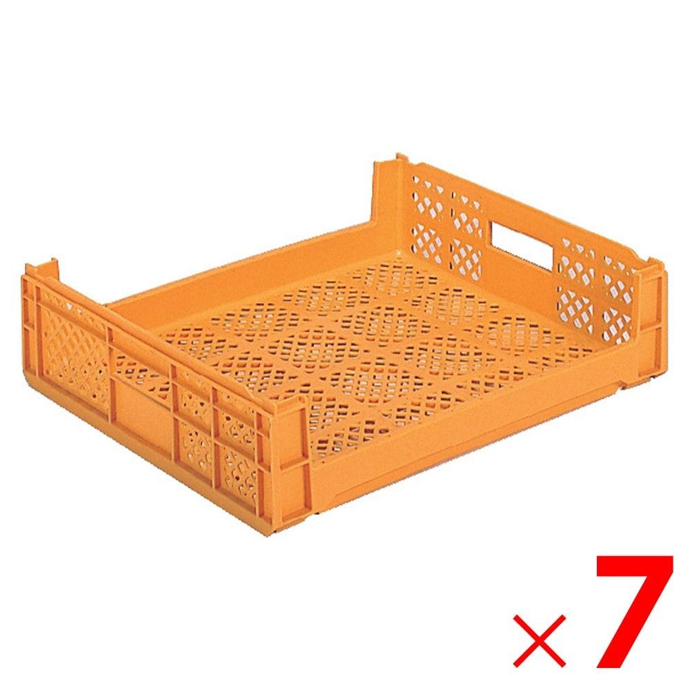 サンコー サンテナー D#45 オレンジ 104600-00 &times;7個セット【メーカー直送・代引不可】【法人限定】【日祝配送不可・時間指定不可】, オレンジ, 7P