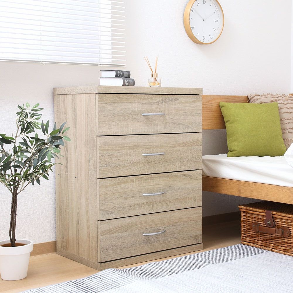 不二貿易 ラルゴ　チェスト　オーク【メーカー直送・代引不可】, オーク, 幅600mm&times;奥行415mm&times;高さ800mm