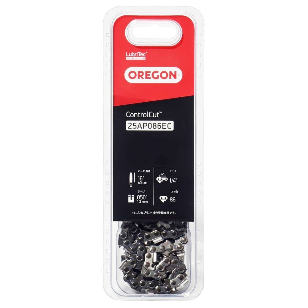 OREGON（オレゴン） ソーチェーン　チェーンソー　替刃　１６インチ（４０ｃｍ）　８６コマ 25AP086EC, 替刃, 16インチ 86コマ
