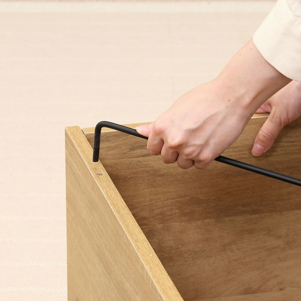 不二貿易 ＥＺＢＯワイヤーデスク　ＯＡＫ　ＮＡ【メーカー直送・代引不可】, ナチュラル, 幅800mm×奥行420mm×高さ720mm