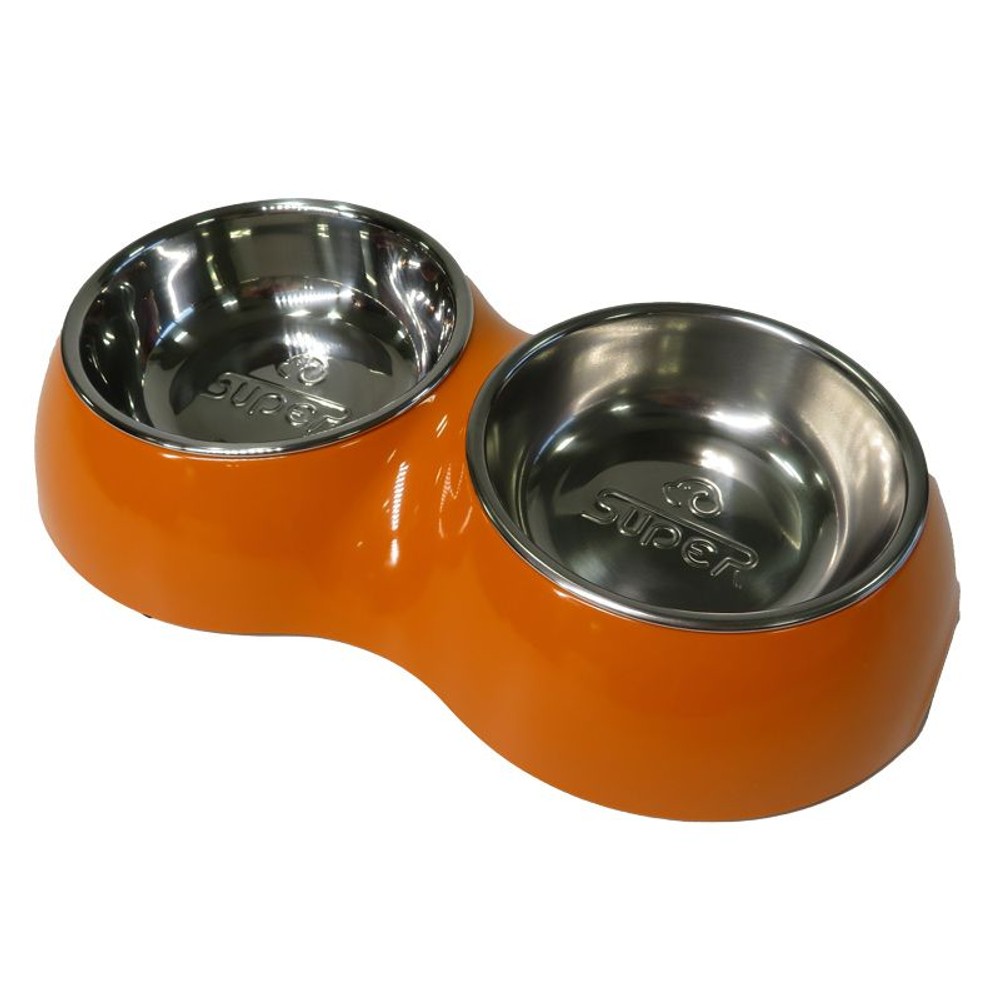 ペット用メラミンツイン食器ステンボウル付き, その他カラー１, Sサイズ