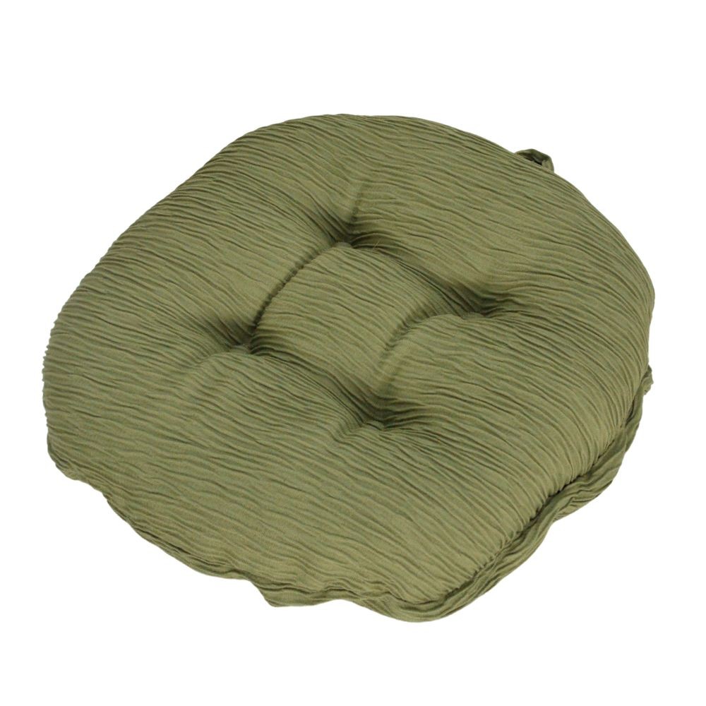 フィットする丸いす用座面カバー, ブラウン, （約）直径30cm