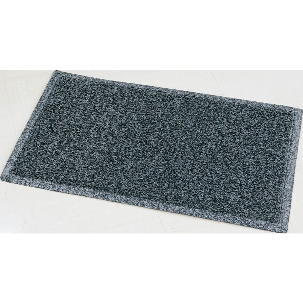 ＰＶＣ　ＷＣループマット　縁有, グレー（45&times;75）, 45&times;75cm