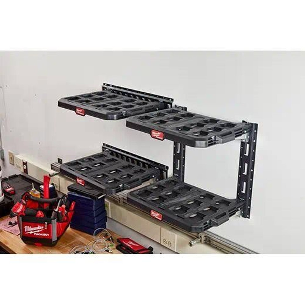 milwaukee PACKOUT  シェルフ 収納棚 48-22-8481, ブラック, 約奥行422&times;間口533&times;高さ99mm