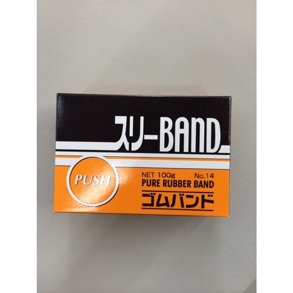 輪ゴム　スリーバンド　１００ｇ, アメ色（14）, No.14
