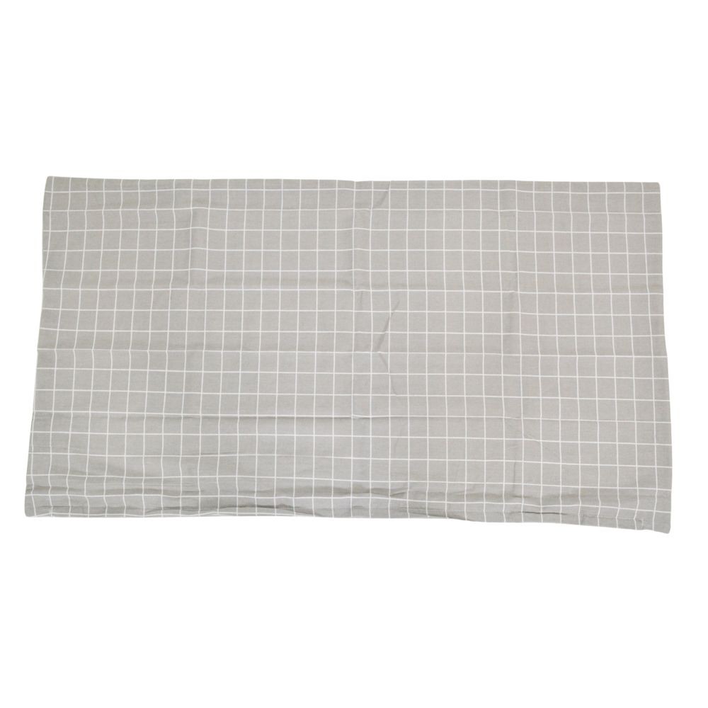 長座布団カバー チェック, グリーン／シラカバ柄, 68cm&times;120cm