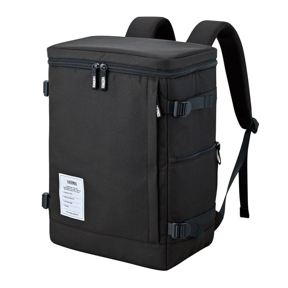 サーモス　保冷バックパック　ＲＦＰー０２５　ＡＬＢ, オールブラック, 約25L