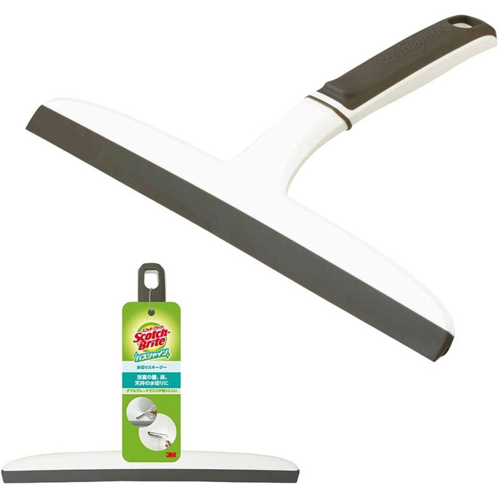 3Ｍバスシャイン　水切りスキージー, ホワイト, ダブルブレードタイプ