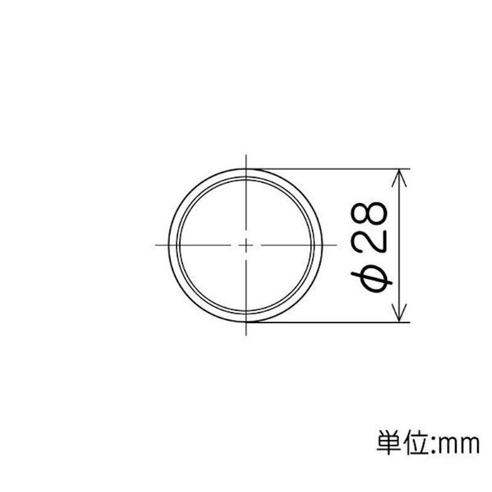 YAZAKI 矢崎化工 イレクターパイプ  Φ28×2500mm H-2500 S, ブラック, Φ28×2500mm