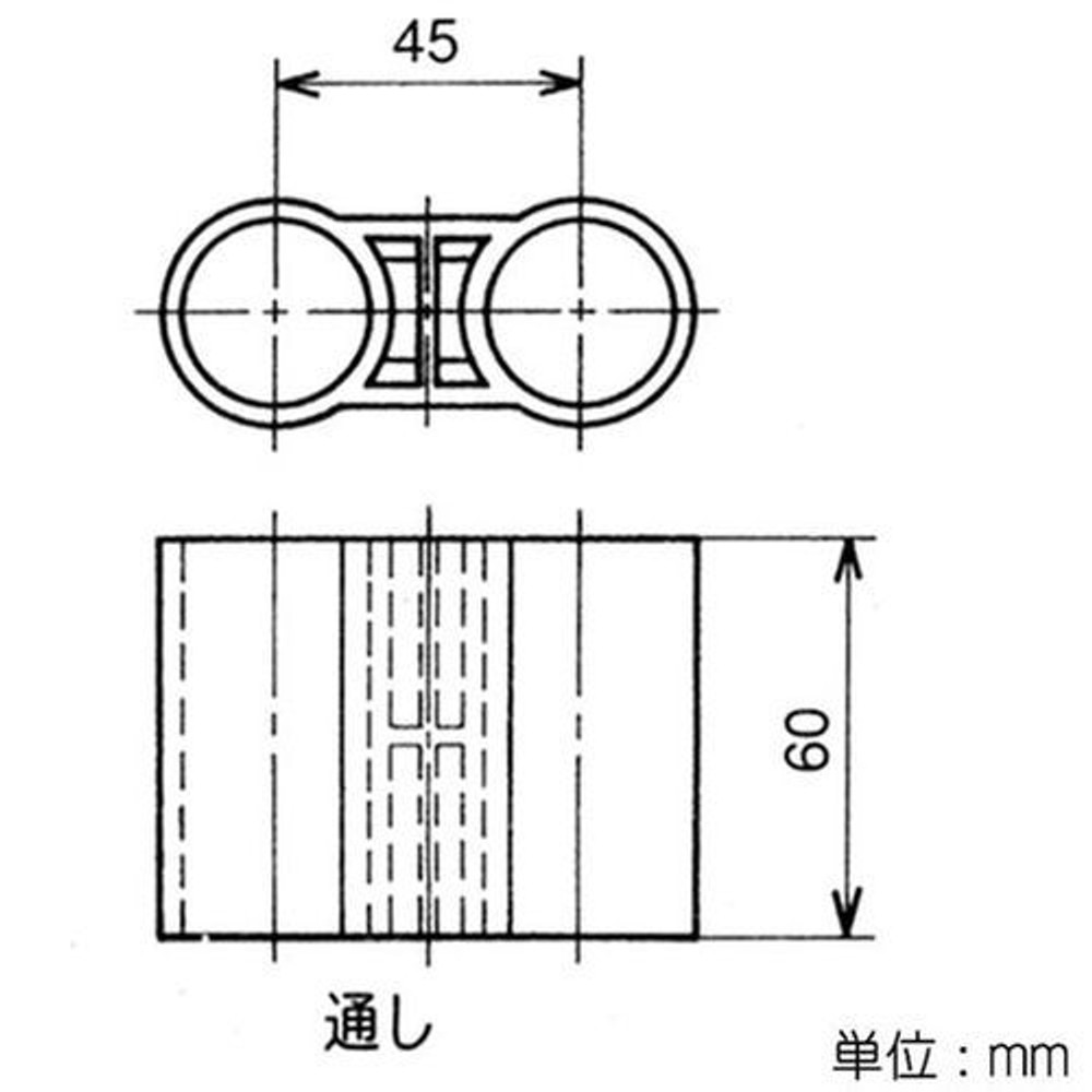 YAZAKI 矢崎化工 イレクタープラスチックジョイント J-147 S &Phi;28用, アイボリー, J-147 S