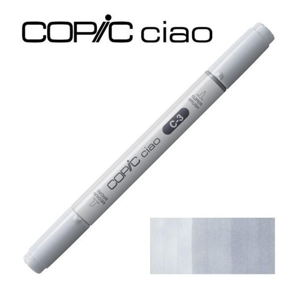 コピックチャオ C-3 クールグレイ No.3,  C-3 クールグレイ, チャオ