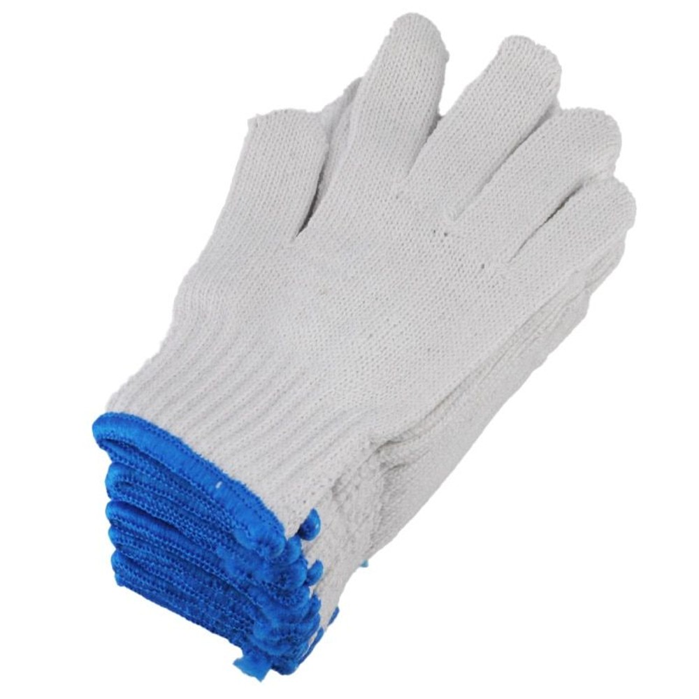 手の大きさに合わせて選べる軍手 12双入り, 白（L）, Lサイズ