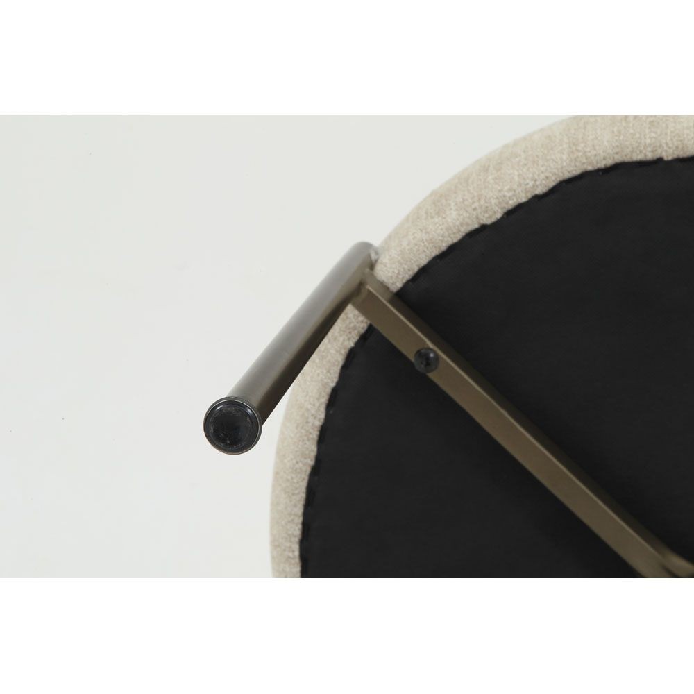 不二貿易 ダイニングチェア　ミオ　ＢＥ【メーカー直送・代引不可】, ベージュ, 幅490mm×奥行610mm×高さ820mm