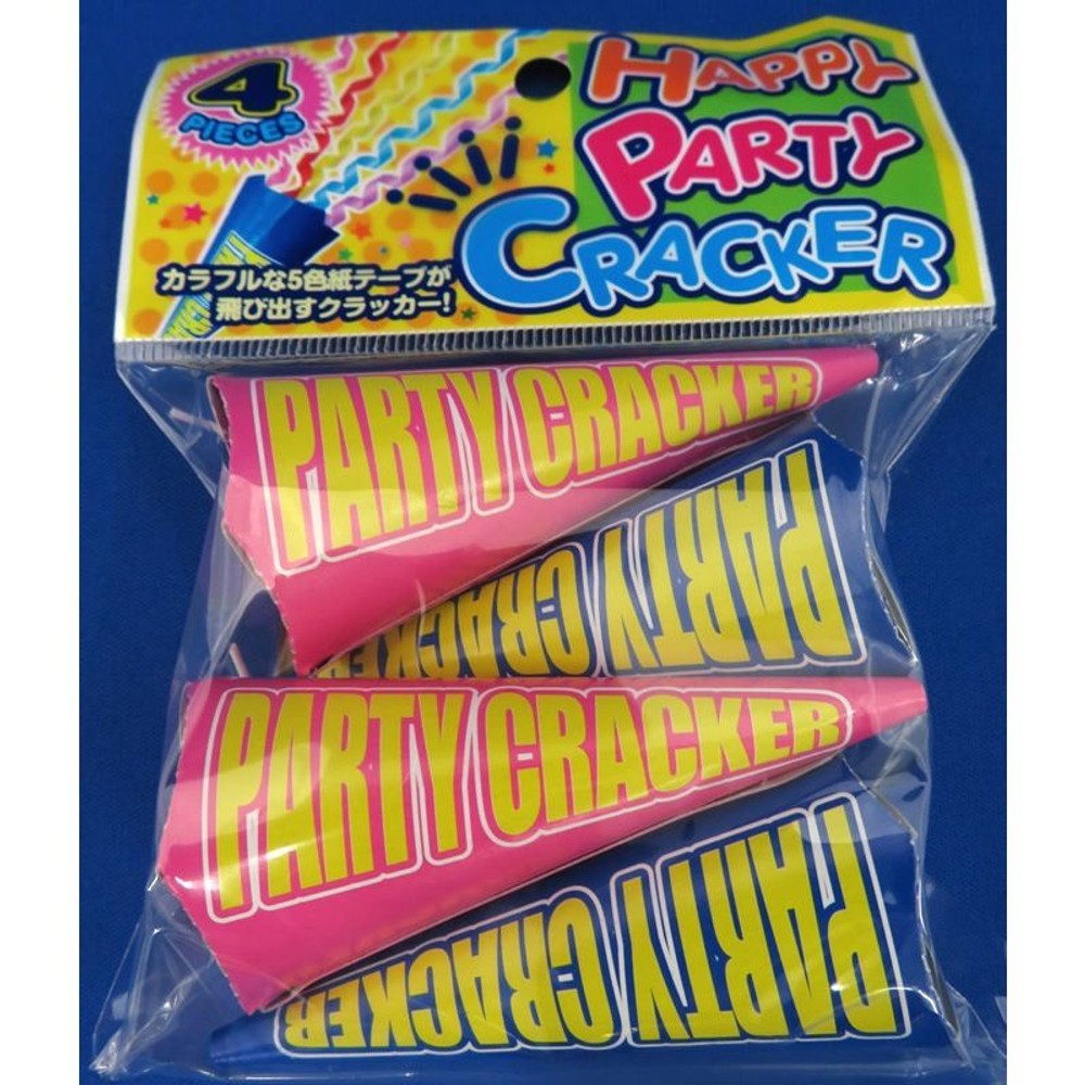 ハッピーパーティークラッカー　4個入り, その他カラー１, その他サイズ１