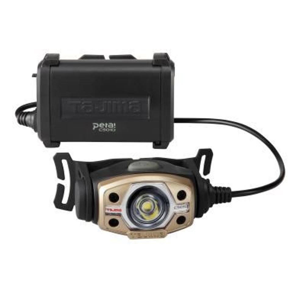 TAJIMA（タジマ） 　ヘッドライト CD 500lm 大径照射 3718セット　LE-C501D-SP, ブラック, 500lm