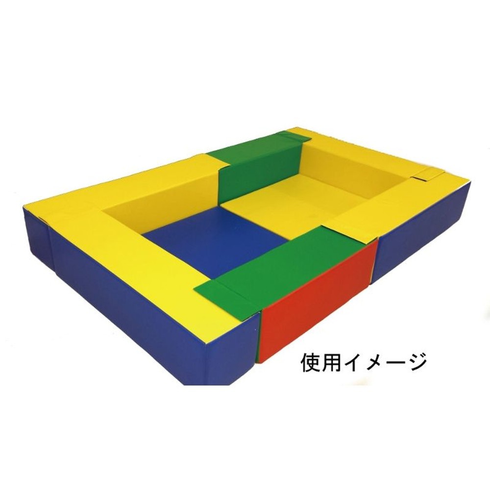 キッズルームマット 約90×90×5cm, ブルー, 約90×90×5cm