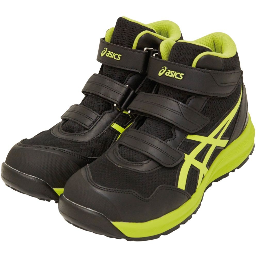 アシックス（ASICS） ウィンジョブCP216 ブラック&times;ネオンライム, ブラック&times;ネオンライム, 25.5cm