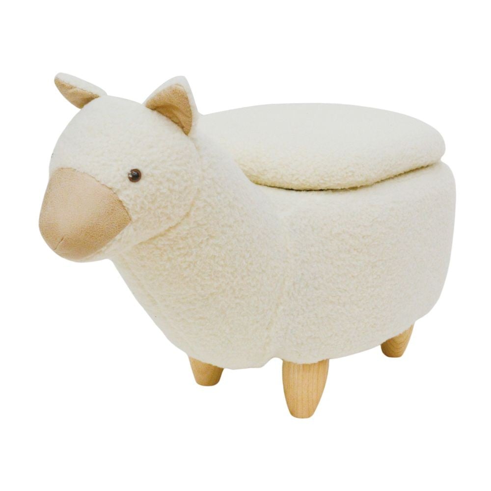 動物スツール収納付　アルパカ, アルパカ, 約36&times;75&times;50cm