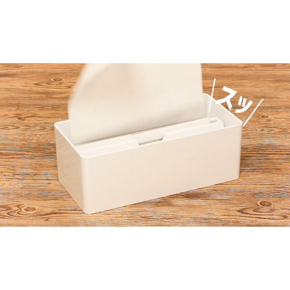 抗菌サッと取り出せるペーパータオルケース, ホワイト, ケースのみ