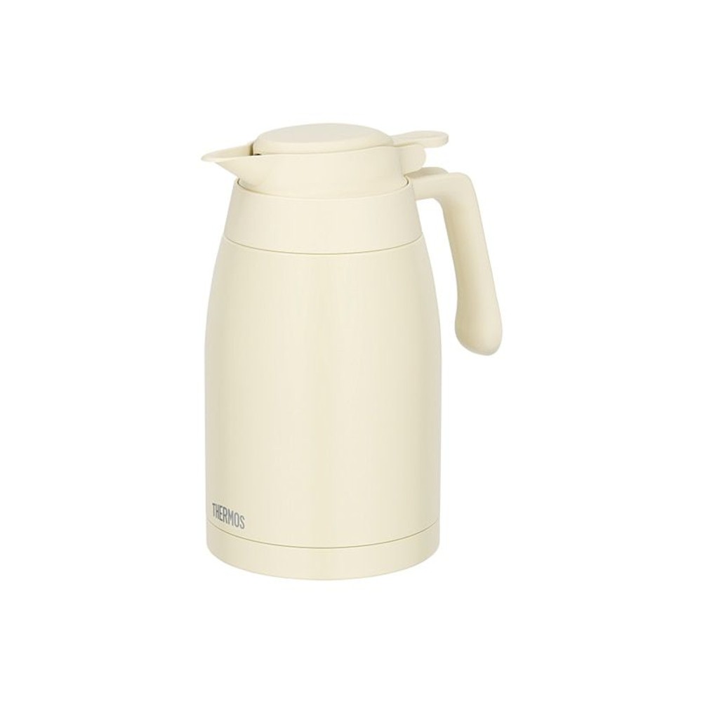 サーモス　ステンレスポット ＴＴＧー１５００ ＩＶ, アイボリー, 1.5L