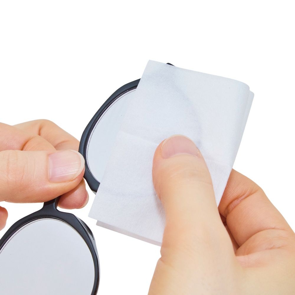 ウィザ WIZ'A 拭き跡が残りにくいメガネクリーナー　40包入, 使い捨て, 40包入