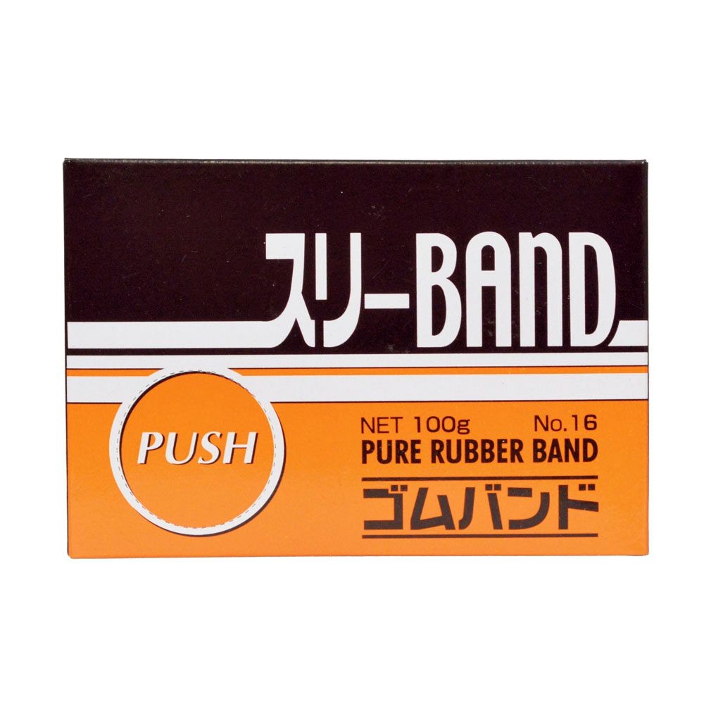 輪ゴム　スリーバンド　１００ｇ, アメ色（14）, No.14