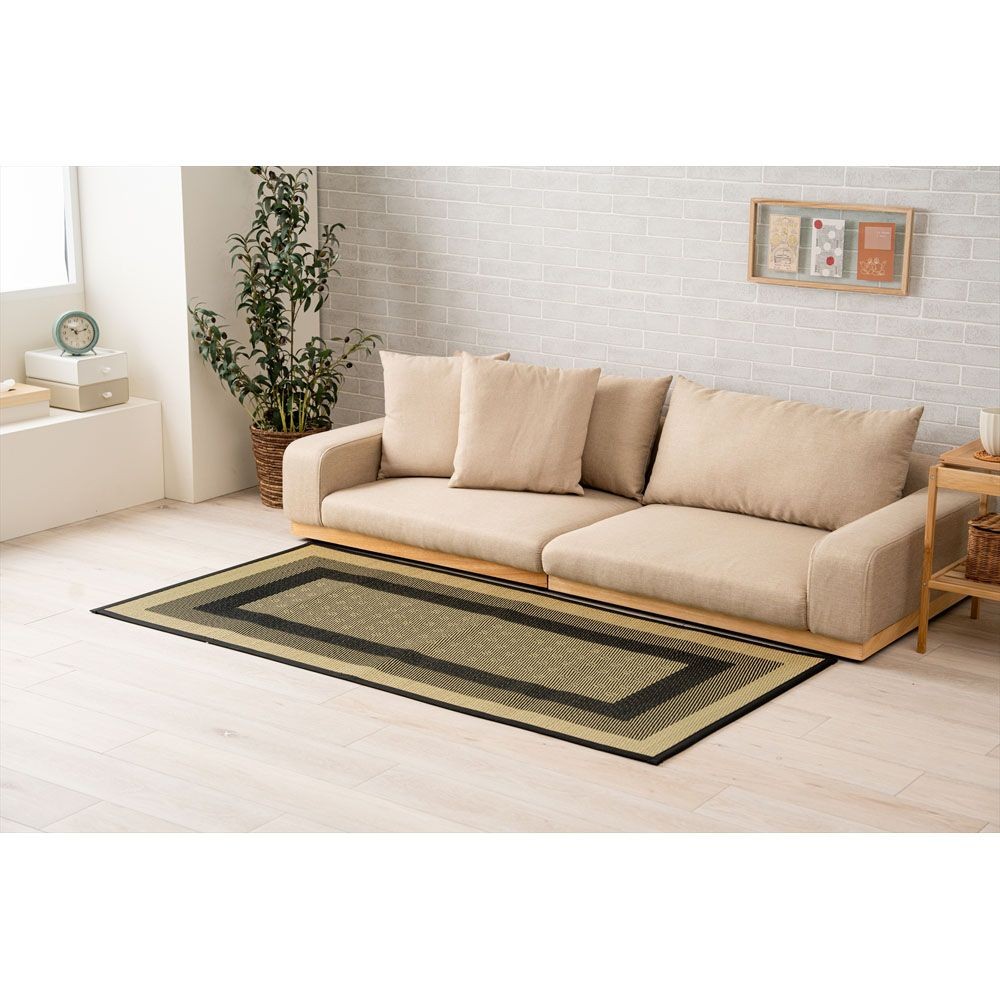 パーソナルラグ  NSフロム  約80cmＸ160cm  ブラック色, その他カラー１, その他サイズ１