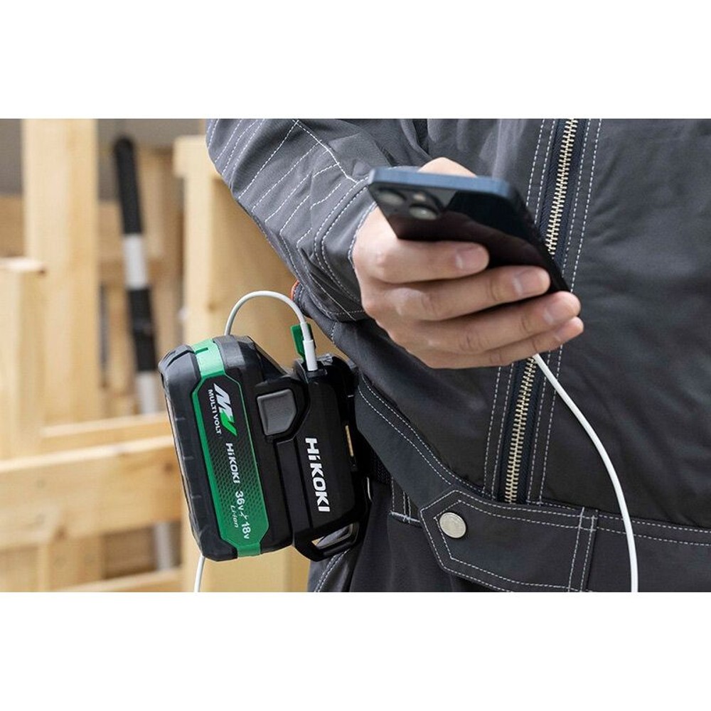 HiKOKI　ＵＳＢ対応充電器ＵＣ１８ＤＡ（ＮＭ）, ブラック, UC18DA(NM)