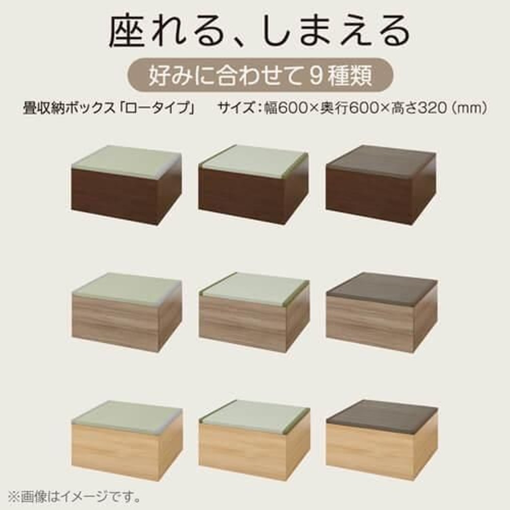 畳ボックス  ロー 樹脂製, グレー, その他サイズ１