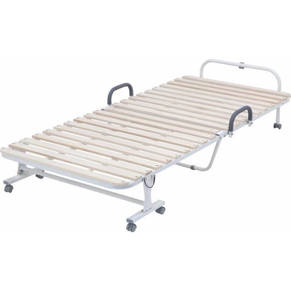 不二貿易  ワンタッチスノコベッド（桐） 【メーカー直送・代引不可】, ホワイト, シングル