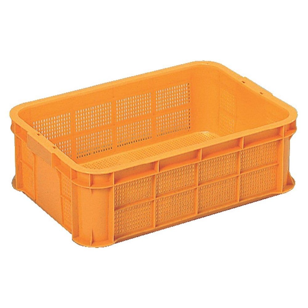 サンコー サンテナー B#25-2 オレンジ 102502-00 &times;10個セット【メーカー直送・代引不可】【法人限定】【日祝配送不可・時間指定不可】, オレンジ, 10P