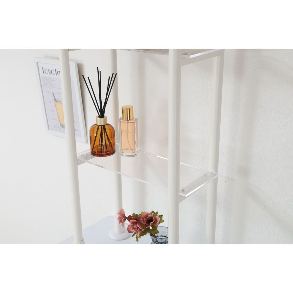 不二貿易 上置き突っ張りシェルフ　ＢＡＡＬ　ＷＨ【メーカー直送・代引不可】, ホワイト, 幅390mm&times;奥行250mm&times;高さmm