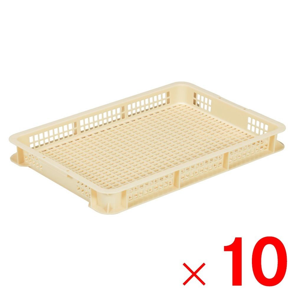 サンコー サンテナー B#18-7 クリーム 101855-00 &times;10個セット【メーカー直送・代引不可】【法人限定】【日祝配送不可・時間指定不可】, クリーム, 10P