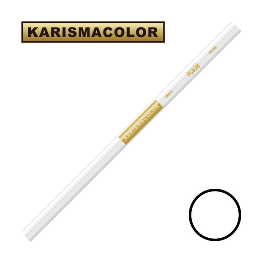 サンフォード カリスマカラー 色鉛筆 PC938 White ホワイト (SANFORD KARISMA COLOR), PC938 White ホワイト, サンフォードカリスマカラー色鉛筆