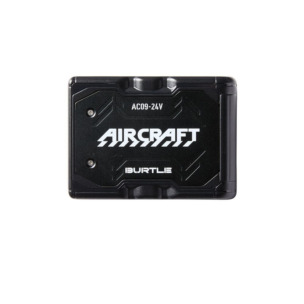 【ネット限定販売】BURTLE AIRCRAFT バートル エアークラフト AC09 リチウムイオンバッテリー &times;８個セット, マットブラック, 8個セット