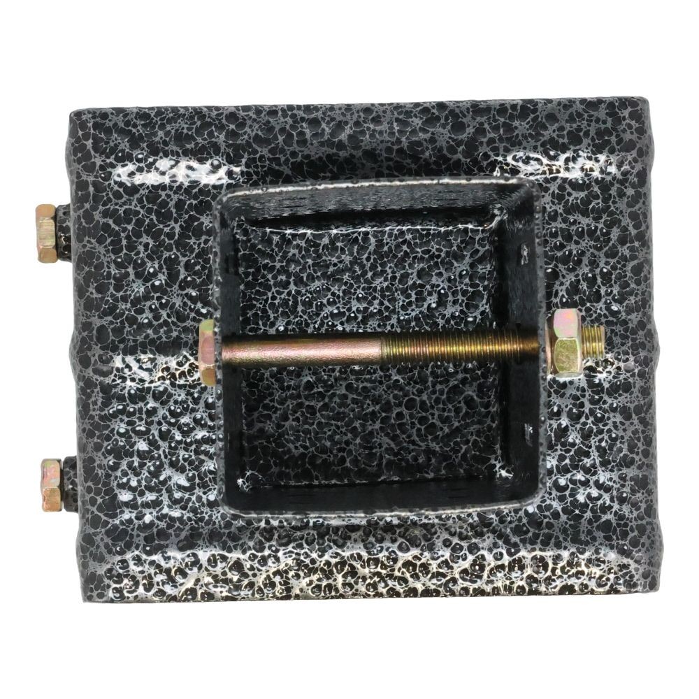 ラティス用柱固定金具　１２ｃｍブロック用, ブラック, 12cmブロック用