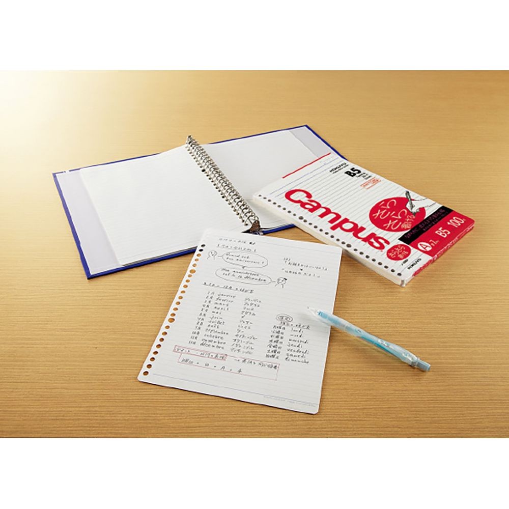 【10冊セット】コクヨ　ルーズリーフ　ノ―８３６ＡＮ【メーカー直送・代引不可】, A罫, B5