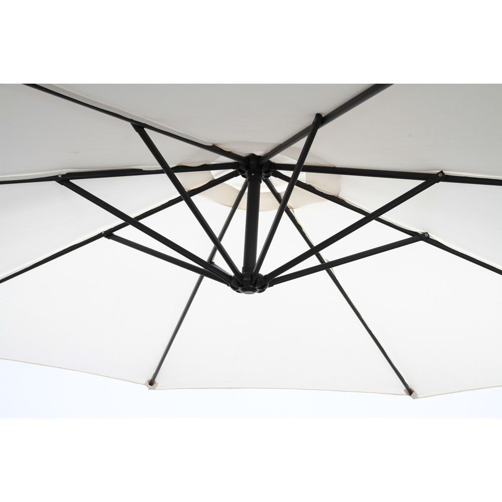 不二貿易  ハンギングパラソル2, アイボリー, 直径約3.0m