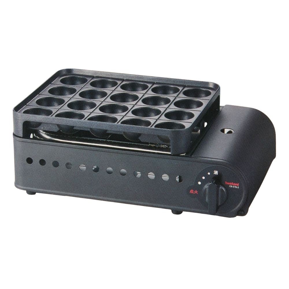 イワタニ　カセットガスたこ焼器　炎たこII ＣＢーＥＴＫー2, マットブラック, 1.74kW