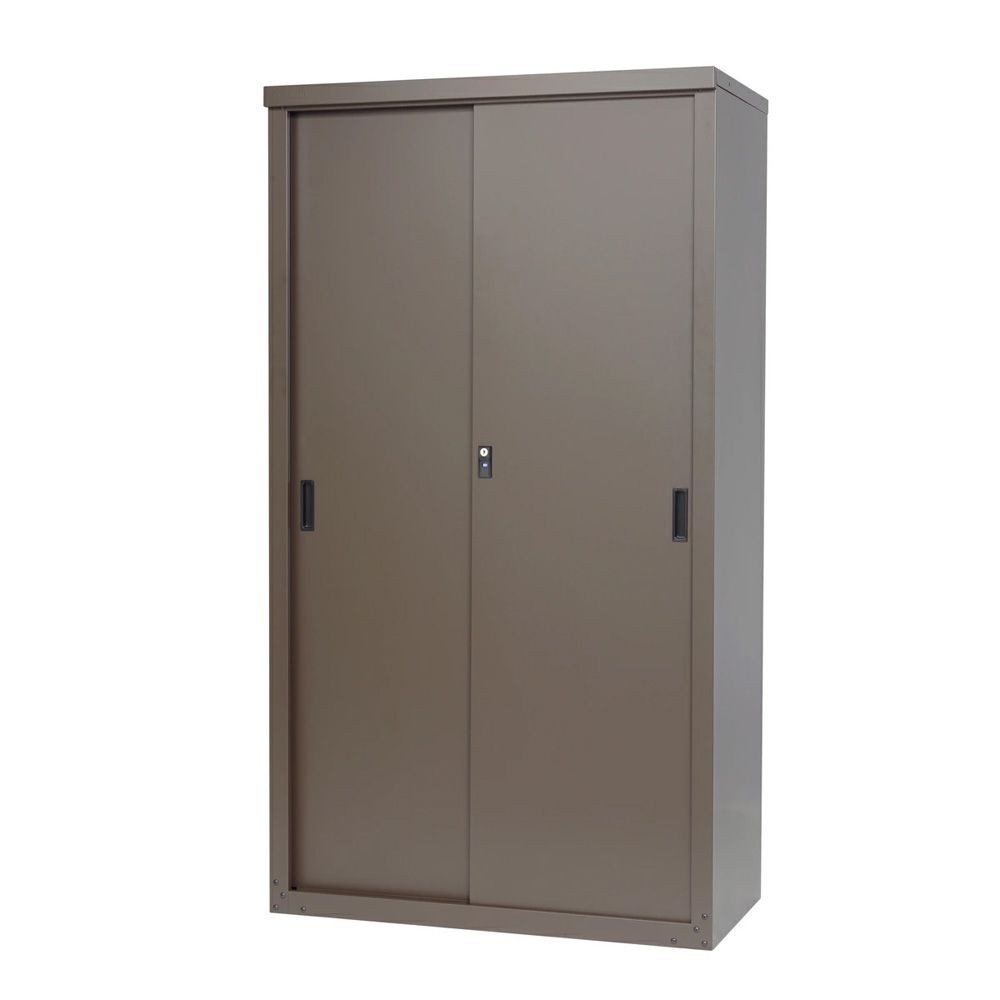 グリーンライフ 家庭用収納庫 HS-162（AMBR）, マットブラウン, 幅890mm&times;奥行470mm&times;高さ1620mm