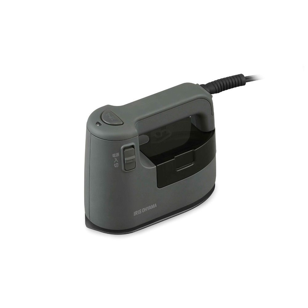 アイリスオーヤマ 衣類用スチーマー IRS-02-HA, アッシュ, 幅70mm&times;奥行165mm&times;高さ130mm