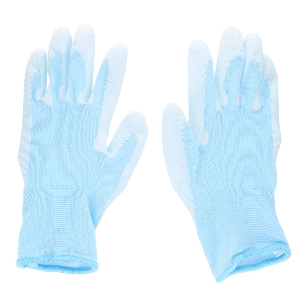 ポリウレタン背抜き手袋　アークフィット　１双, ブルー, S