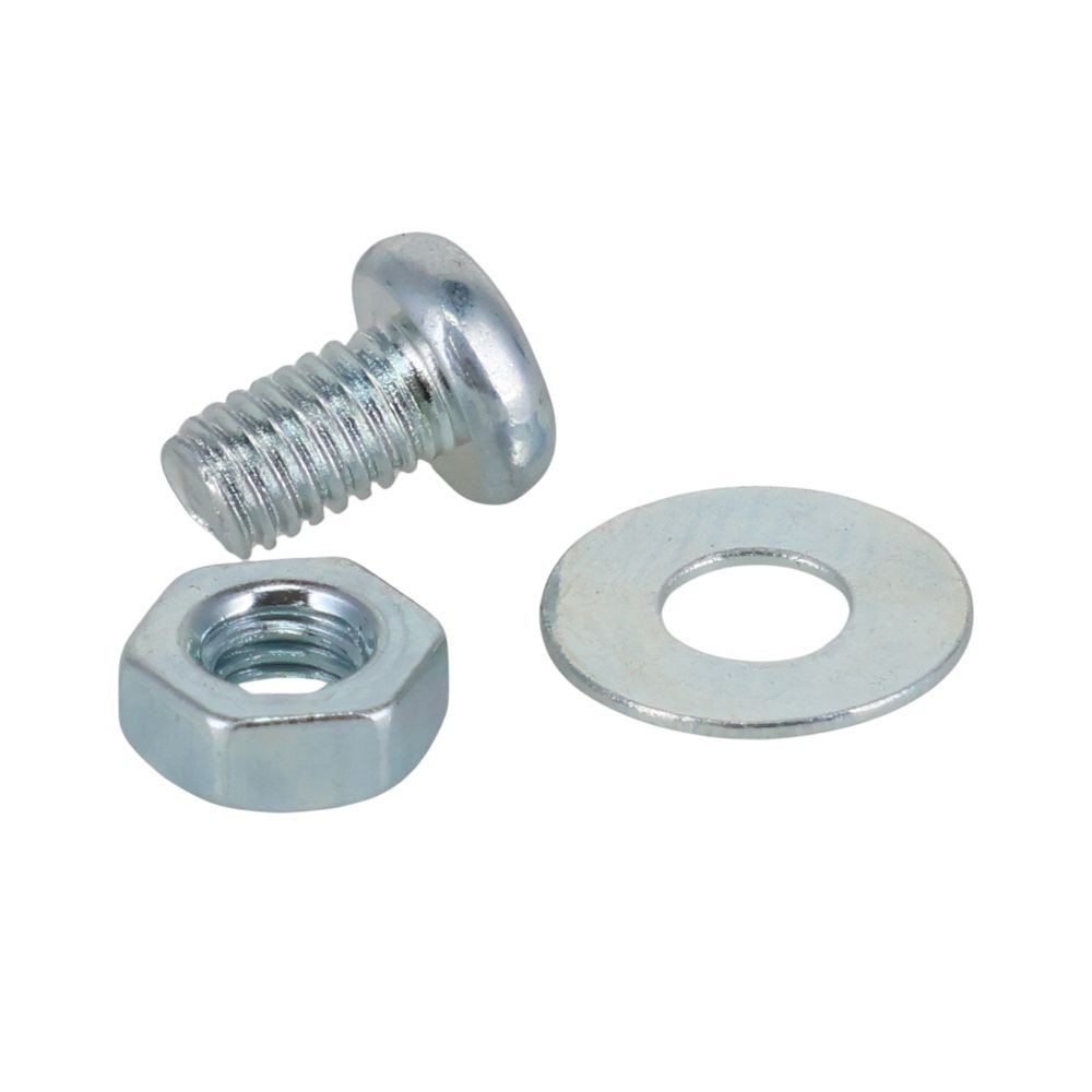 小ねじ　なべ　鉄　ユニクロメッキ　Ｍ３&times;５　８本入　小袋, シルバー, M3&times;5mm