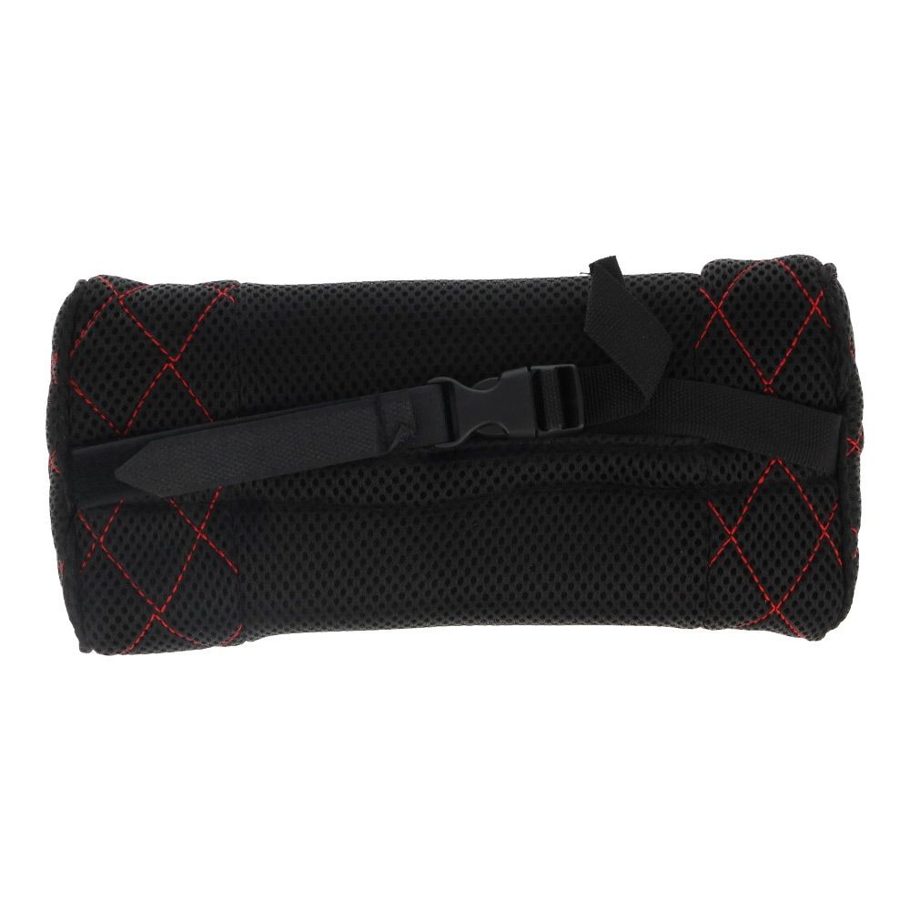 ＶＥＳＳＥＬ　キルトネックパッド　車用, 黒&times;赤, 26cm