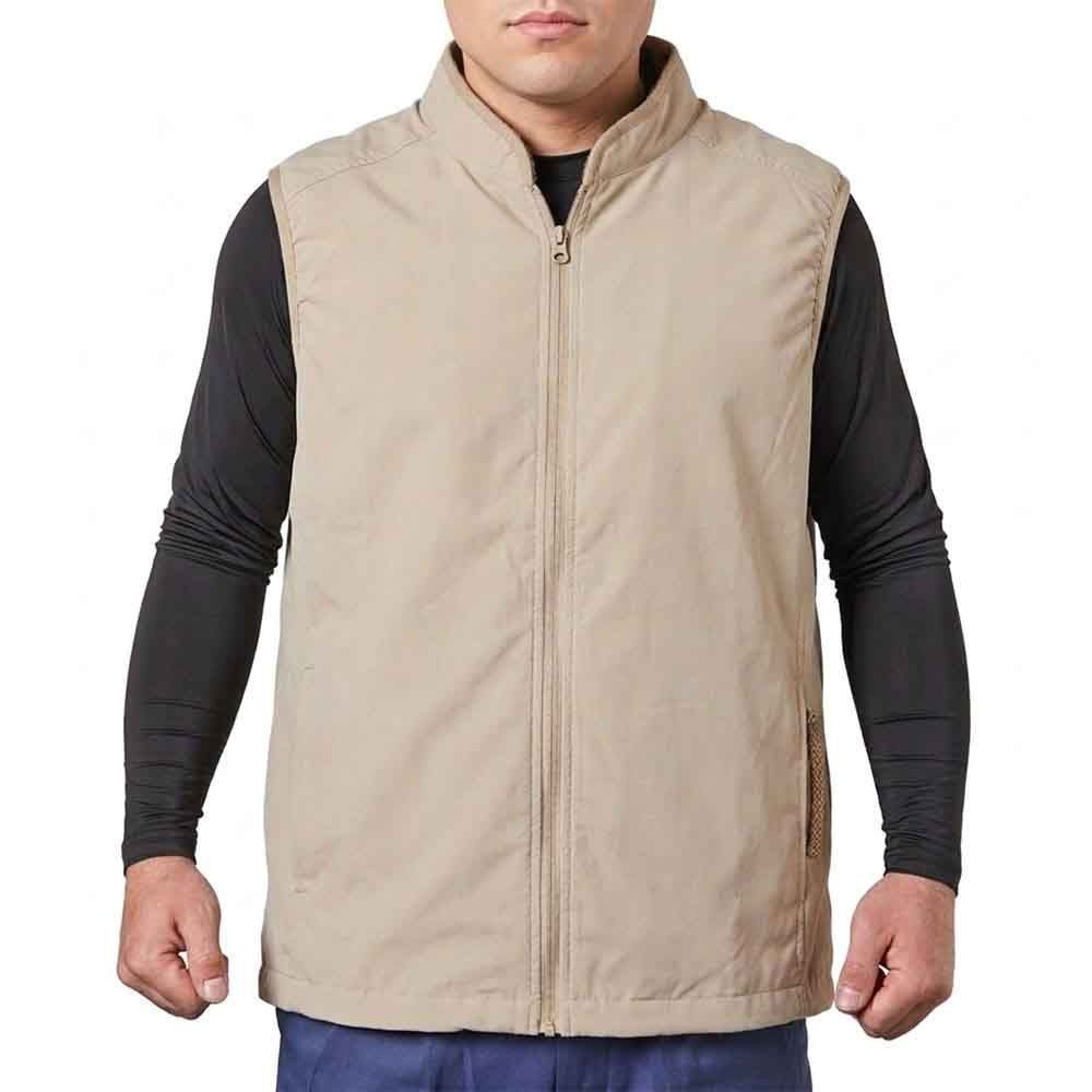 【2026年モデル】ウイザ　WIZ'A　スタンダード空調ウェア　ベスト　ベージュ, ベージュ, Sサイズ