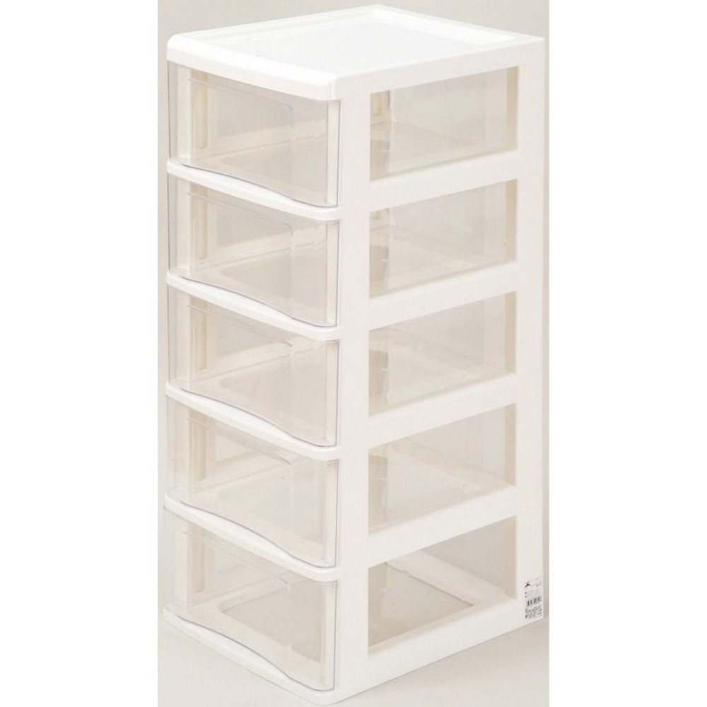 Ｂ4書類ケース　深型5段　ホワイト, ホワイト, その他サイズ１